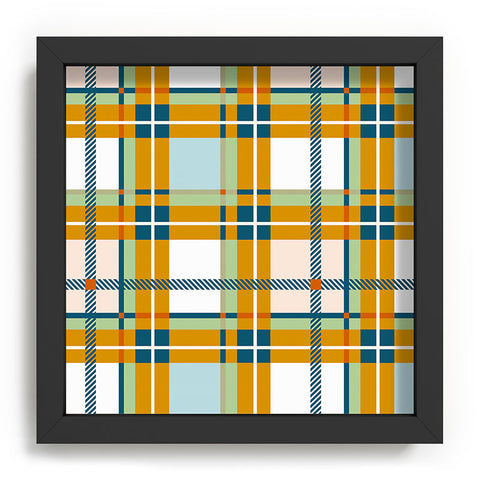 Marta Barragan Camarasa Warm Plaid Fusion Recessed Framing Square