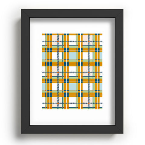 Marta Barragan Camarasa Warm Plaid Fusion Recessed Framing Rectangle