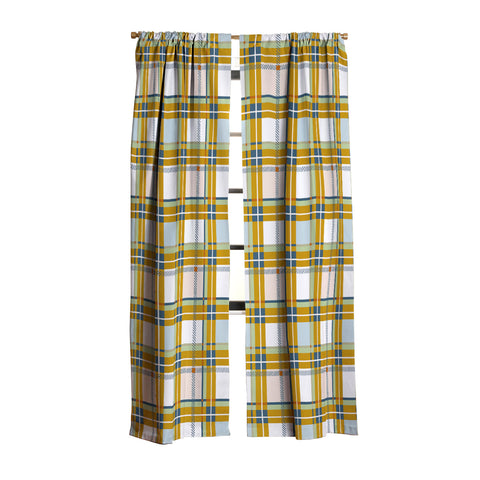 Marta Barragan Camarasa Warm Plaid Fusion Blackout Window Curtain