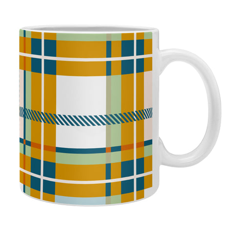 Marta Barragan Camarasa Warm Plaid Fusion Coffee Mug