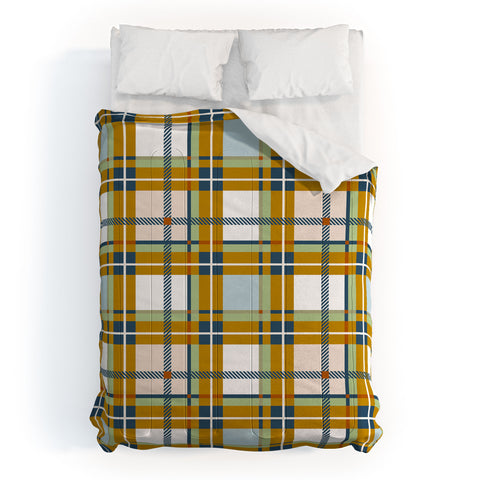 Marta Barragan Camarasa Warm Plaid Fusion Comforter