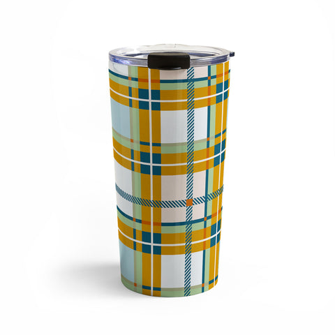 Marta Barragan Camarasa Warm Plaid Fusion Travel Mug