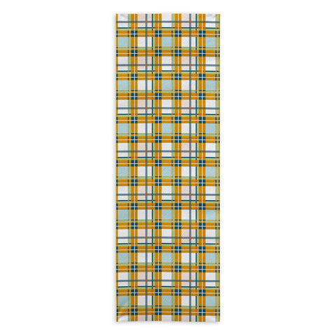 Marta Barragan Camarasa Warm Plaid Fusion Yoga Towel