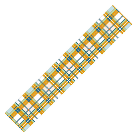 Marta Barragan Camarasa Warm Plaid Fusion Table Runner