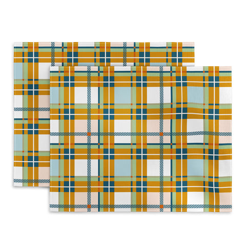 Marta Barragan Camarasa Warm Plaid Fusion Placemat