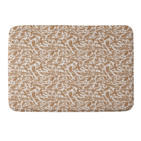 Marta Barragan Camarasa Warm Tropical Oasis Memory Foam Bath Mat