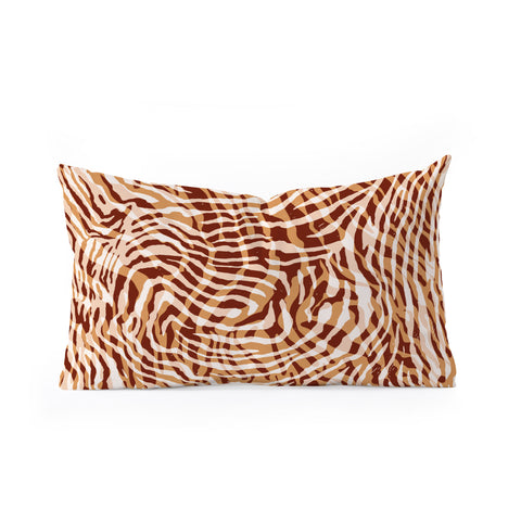 Marta Barragan Camarasa Waves modern wild AP Oblong Throw Pillow