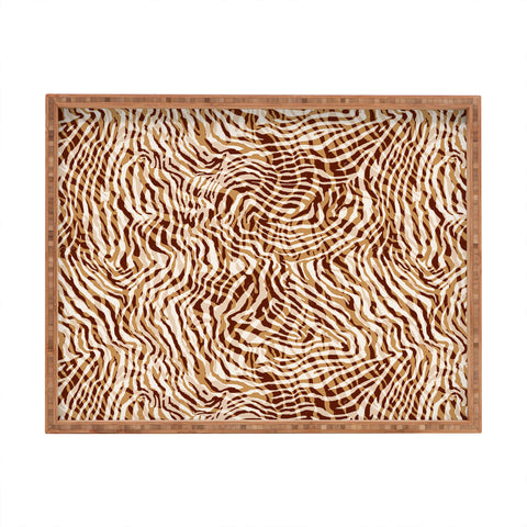 Marta Barragan Camarasa Waves modern wild AP Rectangular Tray
