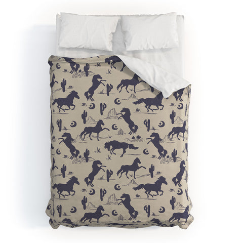 Marta Barragan Camarasa Western landscape Duvet Cover