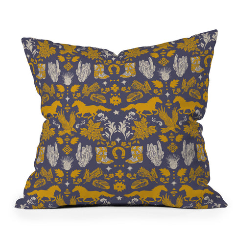 Marta Barragan Camarasa Western ornaments Outdoor Throw Pillow