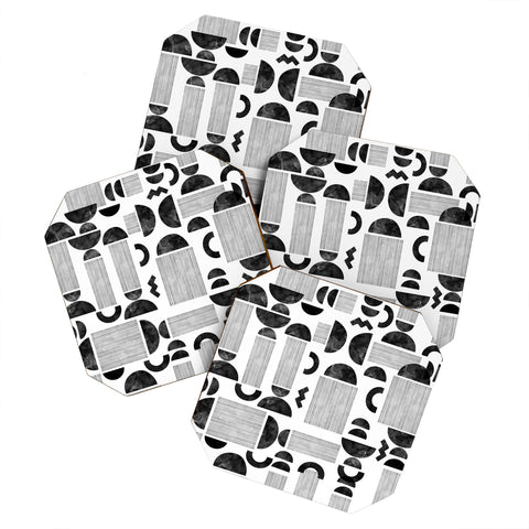 Marta Barragan Camarasa Western spirit BW Coaster Set