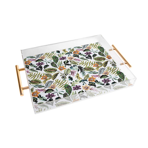 Marta Barragan Camarasa Wild colorful jungle FN5 Acrylic Tray