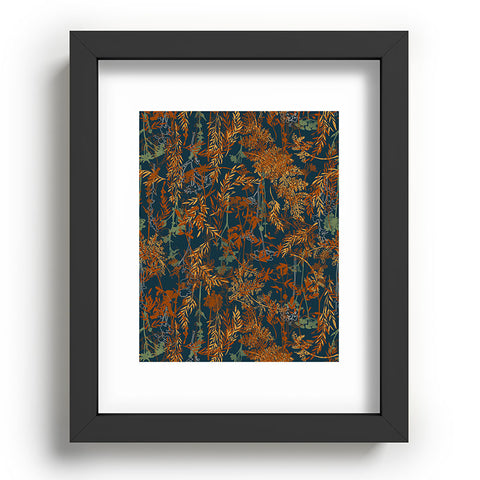 Marta Barragan Camarasa Wild Dark Forest Foliage Recessed Framing Rectangle