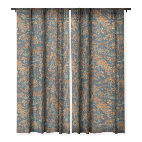 Marta Barragan Camarasa Wild Dark Forest Foliage Sheer Non Repeat