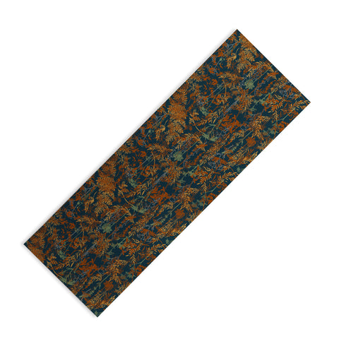 Marta Barragan Camarasa Wild Dark Forest Foliage Yoga Mat