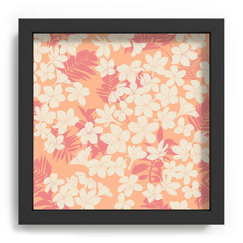 Marta Barragan Camarasa Wild exotic plumeria TPF Recessed Framing Square