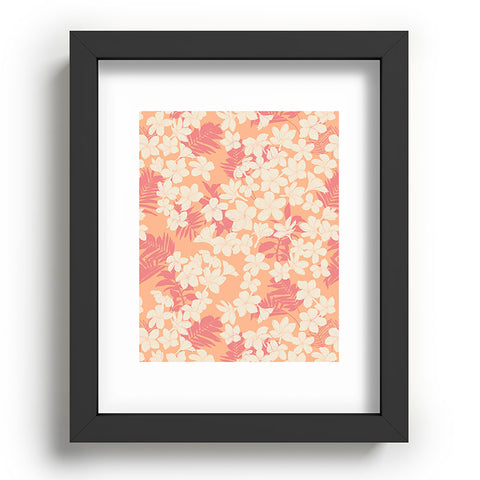 Marta Barragan Camarasa Wild exotic plumeria TPF Recessed Framing Rectangle