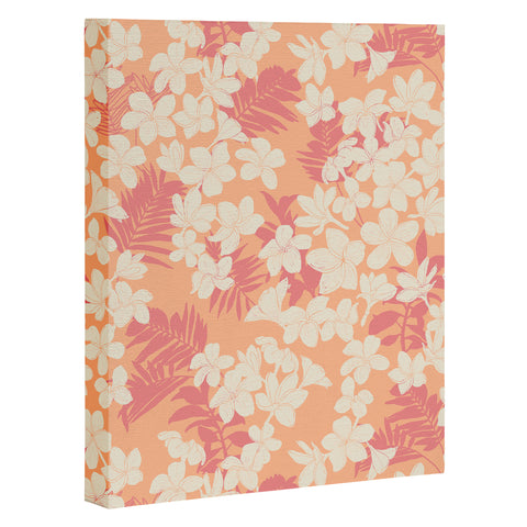 Marta Barragan Camarasa Wild exotic plumeria TPF Art Canvas