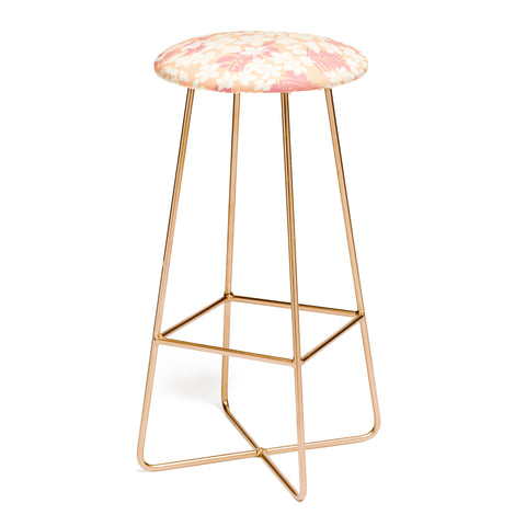 Marta Barragan Camarasa Wild exotic plumeria TPF Bar Stool
