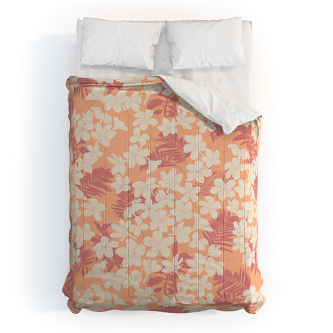 Marta Barragan Camarasa Wild exotic plumeria TPF Comforter