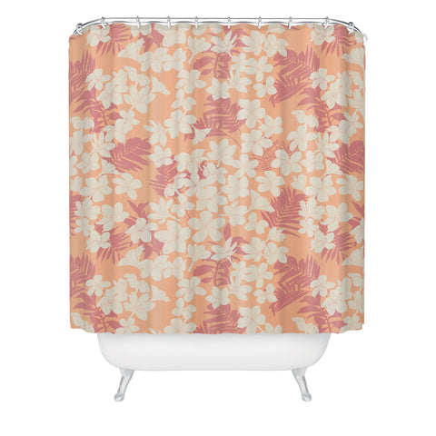 Marta Barragan Camarasa Wild exotic plumeria TPF Shower Curtain