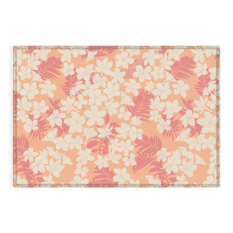 Marta Barragan Camarasa Wild exotic plumeria TPF Outdoor Rug