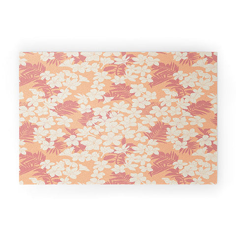 Marta Barragan Camarasa Wild exotic plumeria TPF Welcome Mat