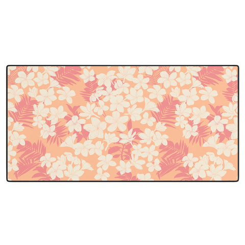 Marta Barragan Camarasa Wild exotic plumeria TPF Desk Mat