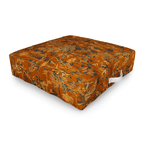 Marta Barragan Camarasa Wild Forest Foliage B Outdoor Floor Cushion
