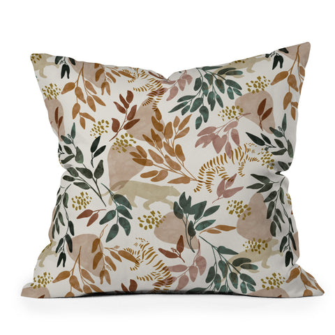 Marta Barragan Camarasa Wild land I Outdoor Throw Pillow
