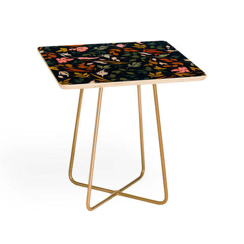 Marta Barragan Camarasa Wild leaves nature dark Side Table