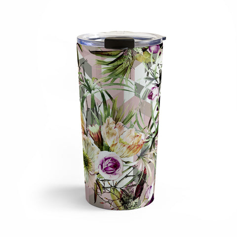 Marta Barragan Camarasa Wild vintage bloom in geometric Travel Mug