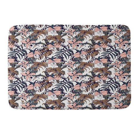 Marta Barragan Camarasa Winter in the jungle Memory Foam Bath Mat