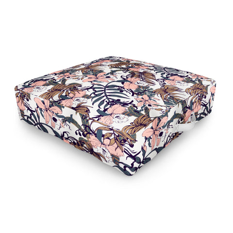 Marta Barragan Camarasa Winter in the jungle Outdoor Floor Cushion