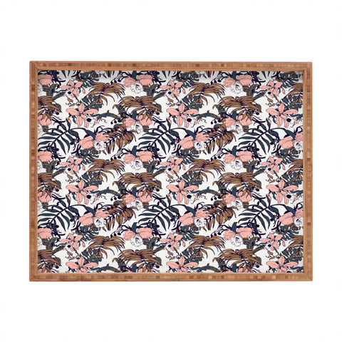Marta Barragan Camarasa Winter in the jungle Rectangular Tray