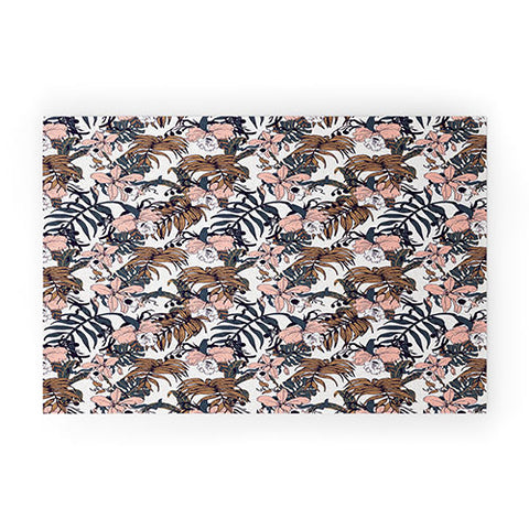 Marta Barragan Camarasa Winter in the jungle Welcome Mat