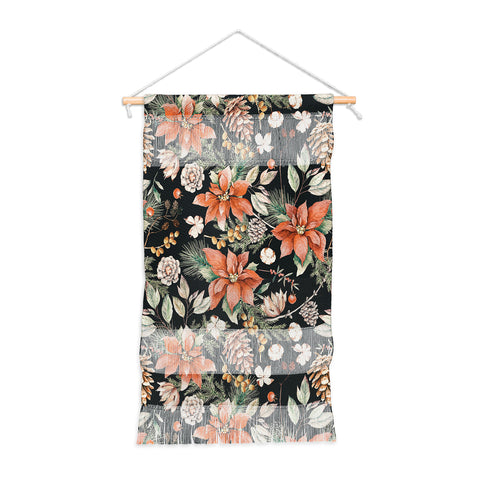 Marta Barragan Camarasa Winter night floral lush Wall Hanging Portrait