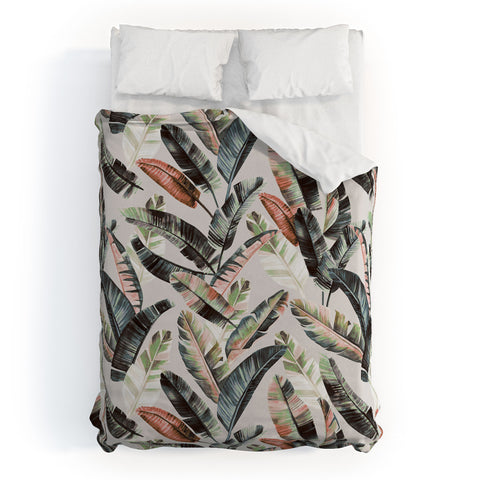 Marta Barragan Camarasa Winter palm trees Duvet Cover