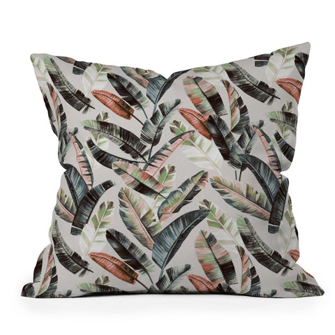 Marta Barragan Camarasa Winter palm trees Outdoor Throw Pillow