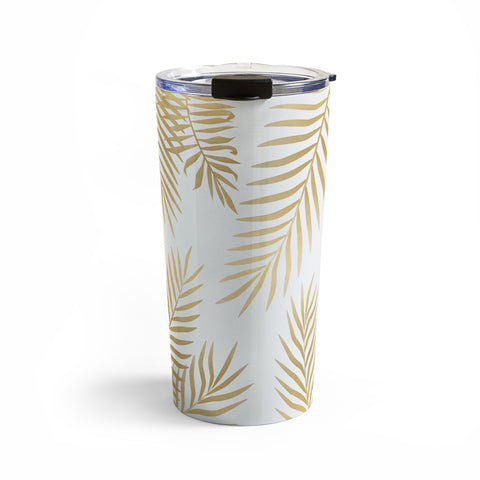 Marta Olga Klara Gold palm leaves Travel Mug