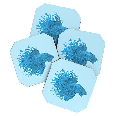 Martin Bunyi Beta Blue Coaster Set