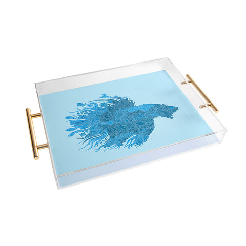 Martin Bunyi Beta Blue Acrylic Tray