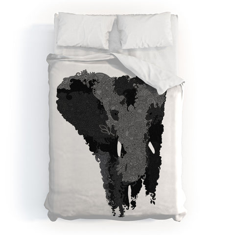 Martin Bunyi Elephant Gray Duvet Cover