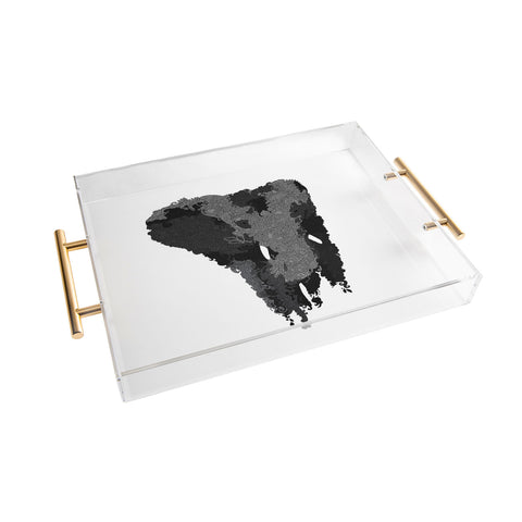 Martin Bunyi Elephant Gray Acrylic Tray
