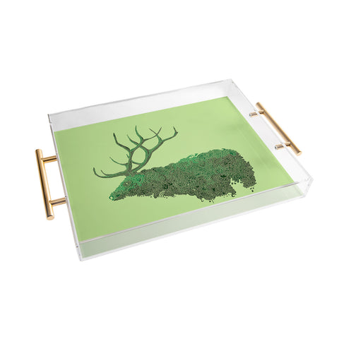 Martin Bunyi Elk Green Acrylic Tray