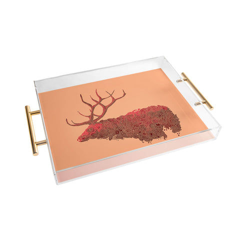 Martin Bunyi Elk Red Acrylic Tray