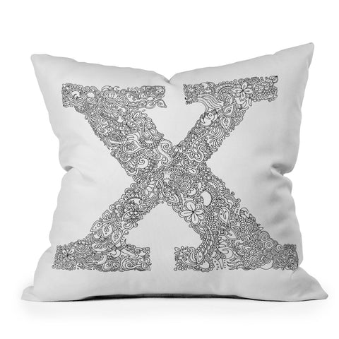 Martin Bunyi Isabet X Outdoor Throw Pillow