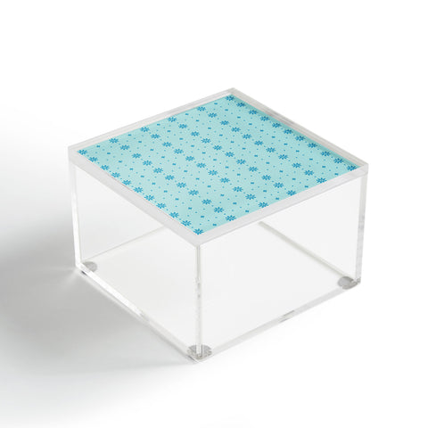 marufemia Christmas snowflake blue Acrylic Box