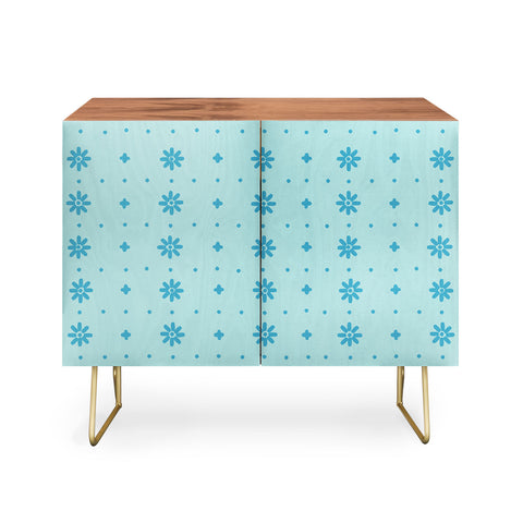 marufemia Christmas snowflake blue Credenza
