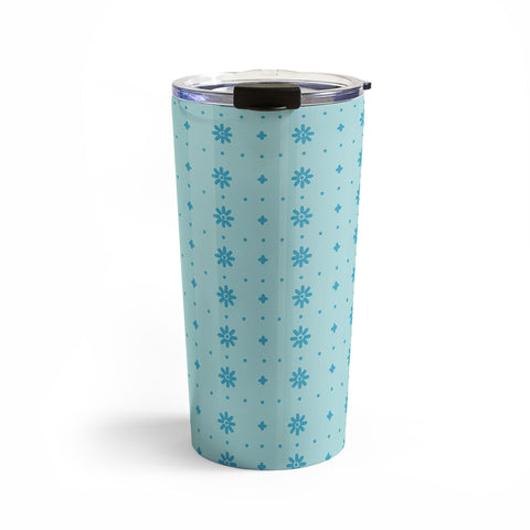 marufemia Christmas snowflake blue Travel Mug